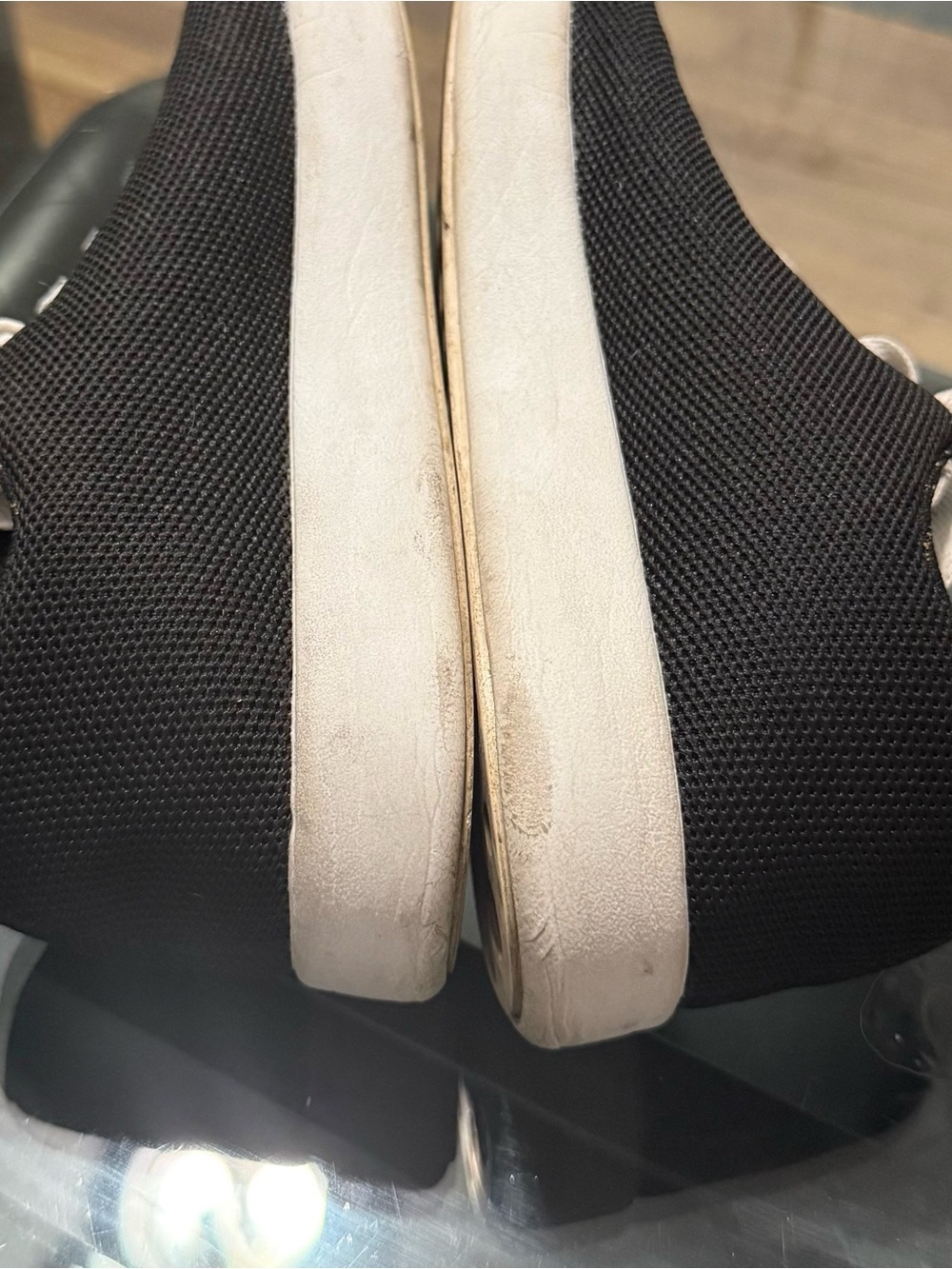 Atoms Women's Black Knit Sneakers with White Laces - Picture 7 of 10